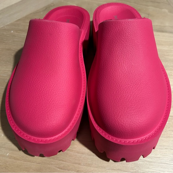 New Jeffrey Campbell Clogge Pink Clogs Mules - Picture 5 of 6
